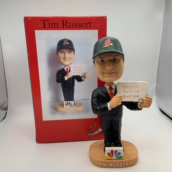 Buffalo Bisons Tim Russert NBC Meet the Press SGA Bobblehead Original Box - Picture 13 of 16